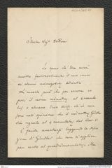 Nachlass Franz Steindachner, Brief von Alessandro Ninni an Franz Steindachner (29.04.1882), Inv.Nr. 365.04, Seite 1